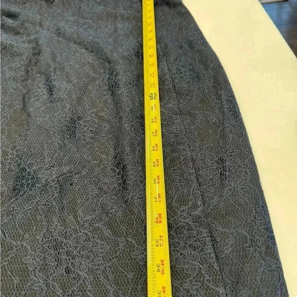 French connection navy sleeveless dress with lace overlay stunning size 12 - Picture 9 of 12